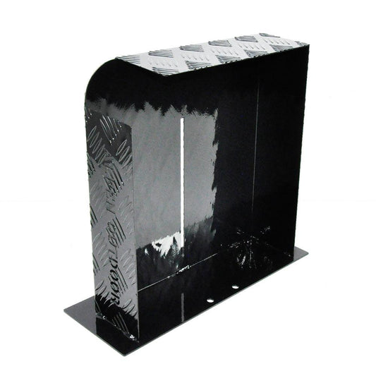 Alpen Outdoor Fuel Tank Cover Right Side Base Mount 2mm Thickness Aluminium Diesel Heater for 10L 15L Fuel Tank Black.