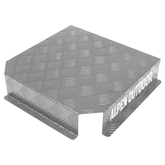 Aluminum Caravan Diesel Heater Bracket Silver 2mm Thickness Fuel Tank Cover Double Left/Right Base 10L/15L for Caravan Trailer Toolbox Silver.