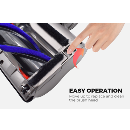 Alston Turbo Brush Roller Head Replacement for Dyson V7 V8 V10 V11 Y1W2 Cordless Vacuum Turbine Roller Brush Powerful Suction Soft Roller Gentle on Timber Floor.