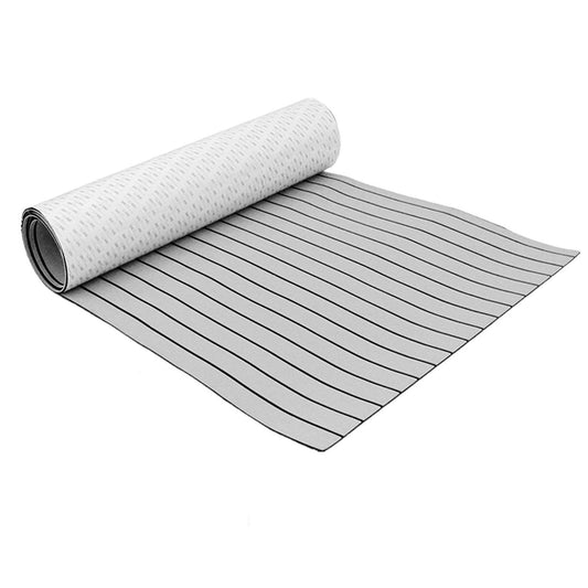 EVA Boat Flooring Mat Foam Boat Decking Faux Teak Marine Mat Boat Carpet Sea Deck Marine Flooring for Motorboat RV Yacht Kayak Surfboard 240cmx90cm.