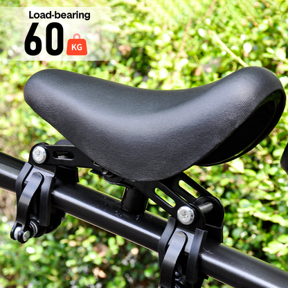 3 In 1 Kids Bike Mounted Front Seat Detachable With Handlebar Foot Pedal Bicycle Seat for Children 1-8 Years Compatible with All Adult Mountain Bikes.