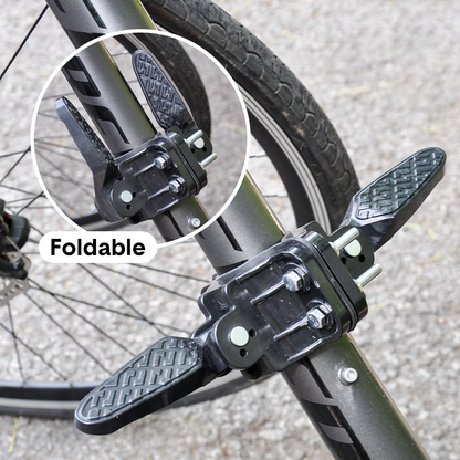 3 In 1 Kids Bike Mounted Front Seat Detachable With Handlebar Foot Pedal Bicycle Seat for Children 1-8 Years Compatible with All Adult Mountain Bikes.