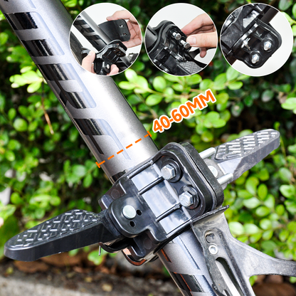 3 In 1 Kids Bike Mounted Front Seat Detachable With Handlebar Foot Pedal Bicycle Seat for Children 1-8 Years Compatible with All Adult Mountain Bikes.