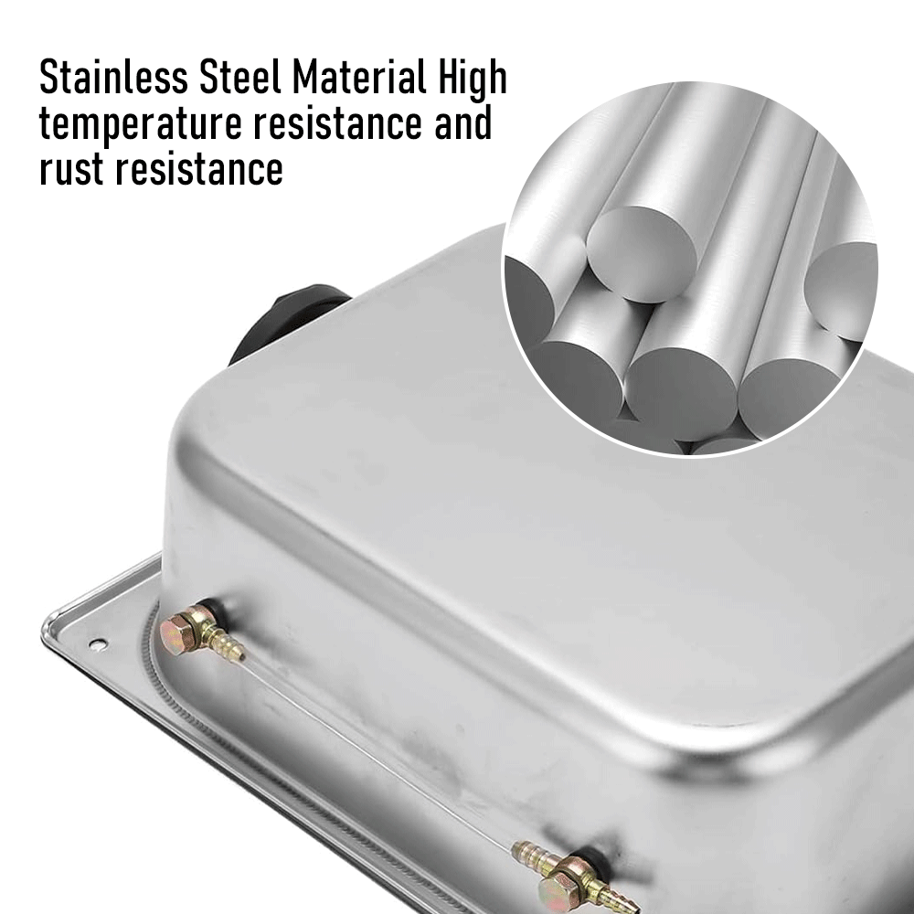 8L Petrol Fuel Tank Stainless Steel Diesel Fuel Tank Portable Diesel Container Backup Petrol Storage Tank For Truck Van External Fuel Tank.
