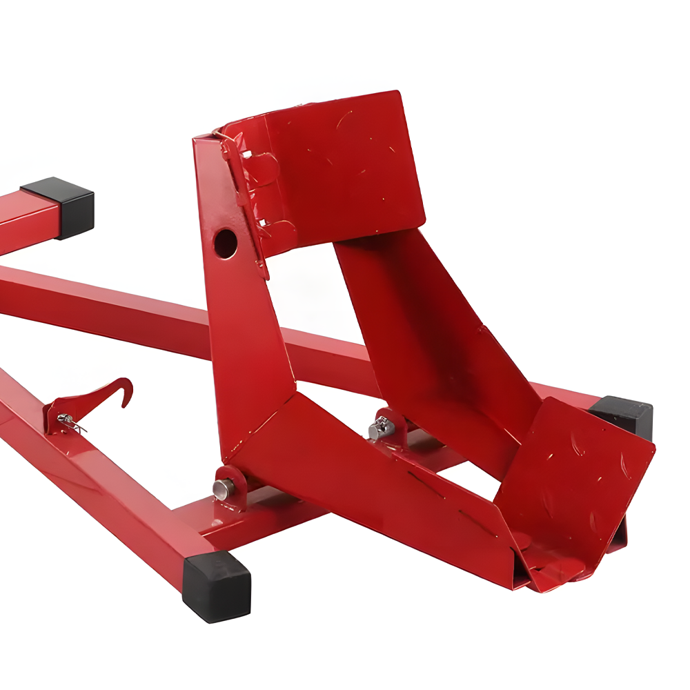 Heavy-Duty Motorcycle Motorbike Front Wheel Chock Lift Stand Vehicle Wheel Chock Clampsfor Trailer Transport 15"-21" Tires Standard Motorcycles.