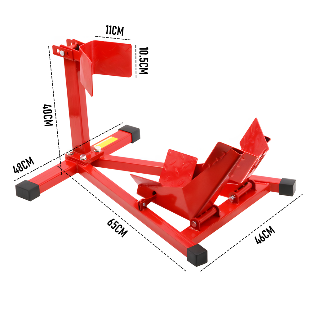 Heavy-Duty Motorcycle Motorbike Front Wheel Chock Lift Stand Vehicle Wheel Chock Clampsfor Trailer Transport 15"-21" Tires Standard Motorcycles.