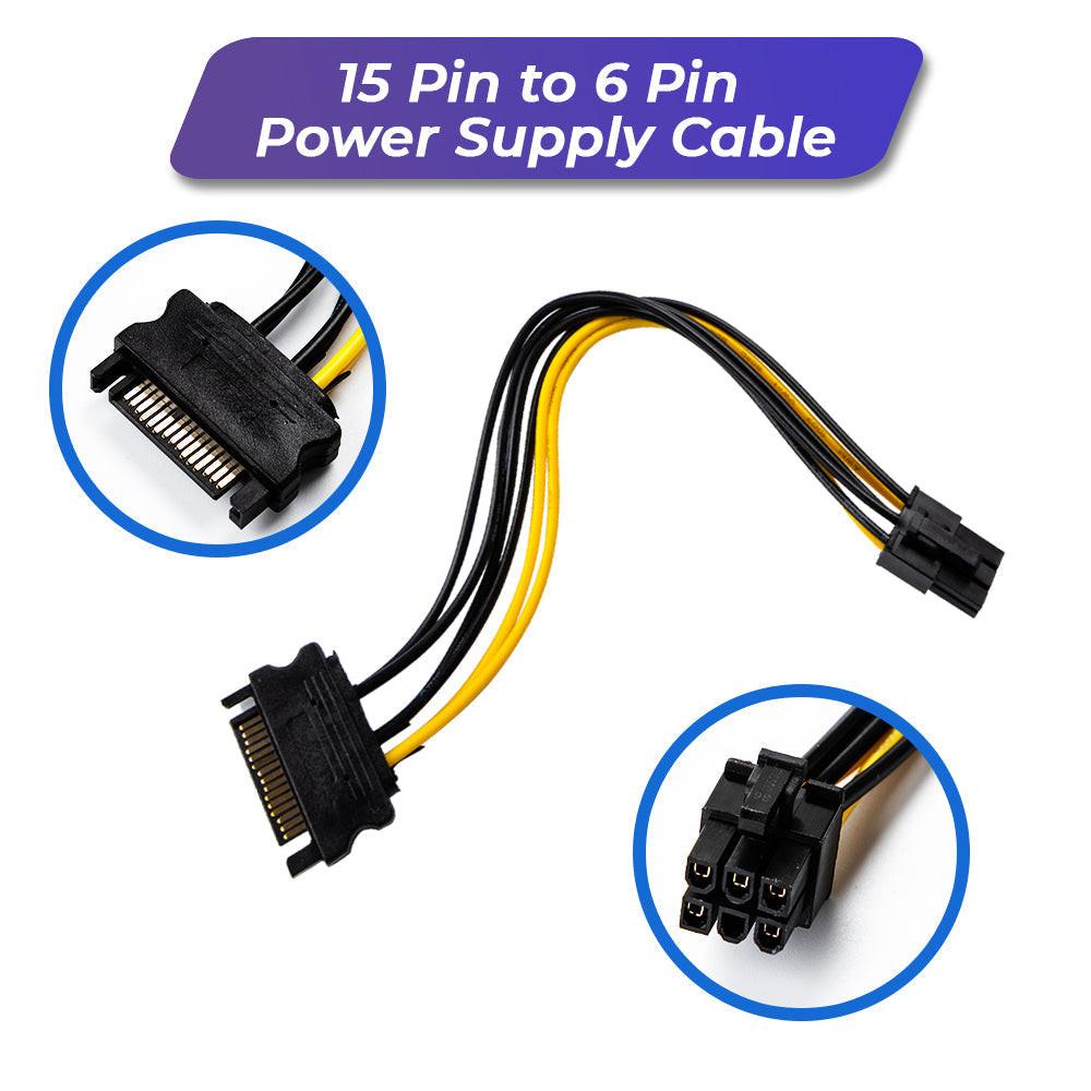 PCIe 1X-16X Riser Extender Kit for Aussie Crypto Miners Gold-Plated Zero Signal Loss 6-Pack Mining Rig with 60cm USB3 Cables Fixed Buckle Stable Power.