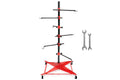 Universal Auto Paint Stand Panel Tree Paint Rotating Stand Center Post Hang Paint Spray with 4 Wheels and 6 Hooks for Automotive Doors Fenders Bumpers.