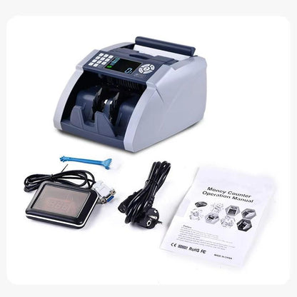 Weirong 9088 UV/MG LCD Display Bill Counter Multi-Currencies Counting Machine Cash Detector AUD/EUR/USD/TRY Money Counter.