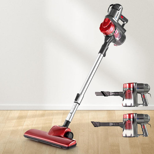 Devanti Stick Vacuum Cleaner Handheld Corded 450W Red.