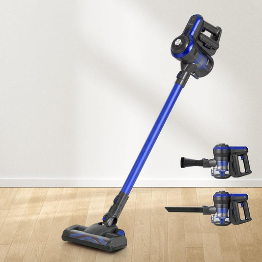 Devanti Stick Vacuum Cleaner Brushless Cordless 250W Blue.