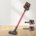 Devanti Stick Vacuum Cleaner Brushless Cordless 250W Red.