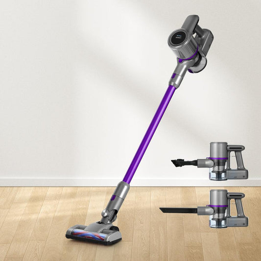 Devanti Stick Vacuum Cleaner Bagless Cordless 120W Purple.