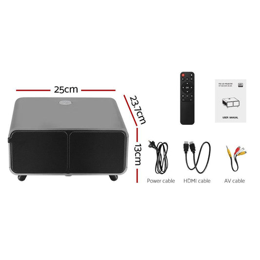 Devanti Portable Wifi Video Projector 4K 2.4G/5G Home Theater HDMI 1080P.