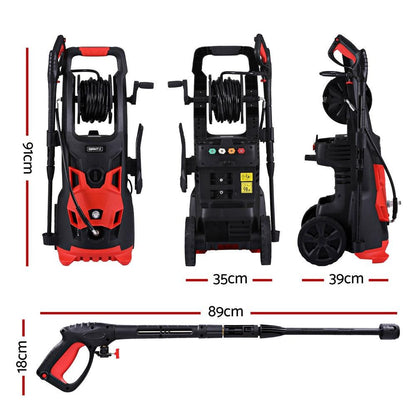Giantz 2800PSI High Pressure Washer Electric Water Cleaner Pump 30M Jet Hose Gurney.