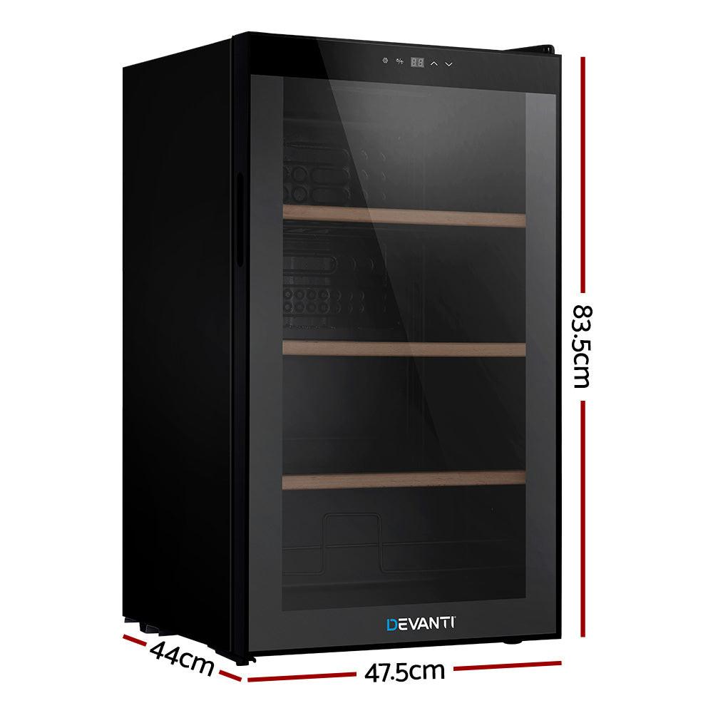 Devanti Wine Fridge Cooler 34 Bottles.