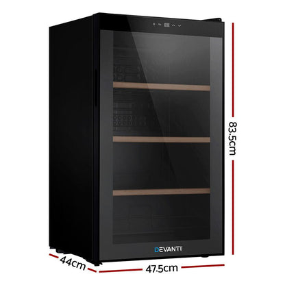 Devanti Wine Fridge Cooler 34 Bottles.