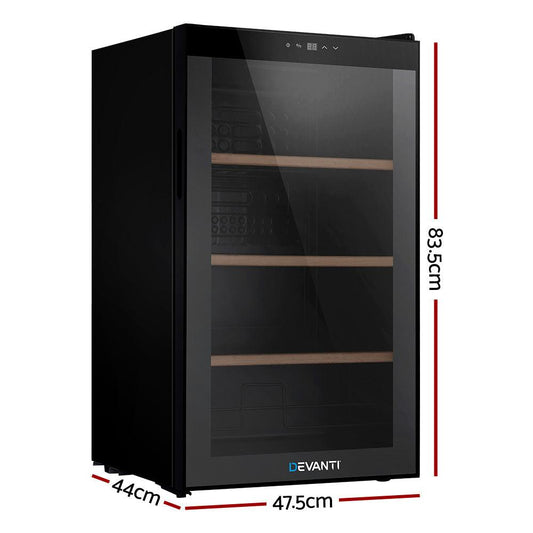 Devanti Wine Fridge Cooler 34 Bottles.