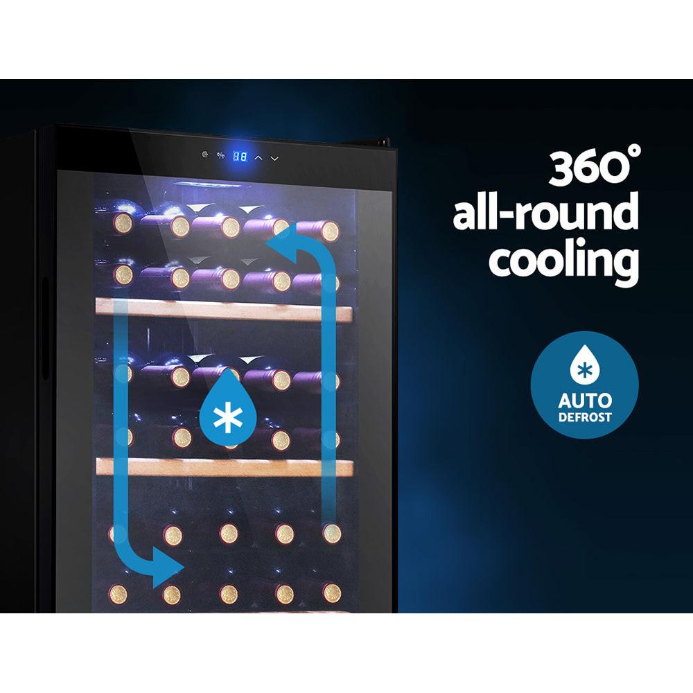 Devanti Wine Fridge Cooler 34 Bottles.
