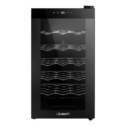 Devanti Wine Fridge Cooler 18 Bottles.