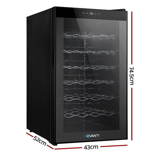 Devanti Wine Fridge Cooler 28 Bottles.