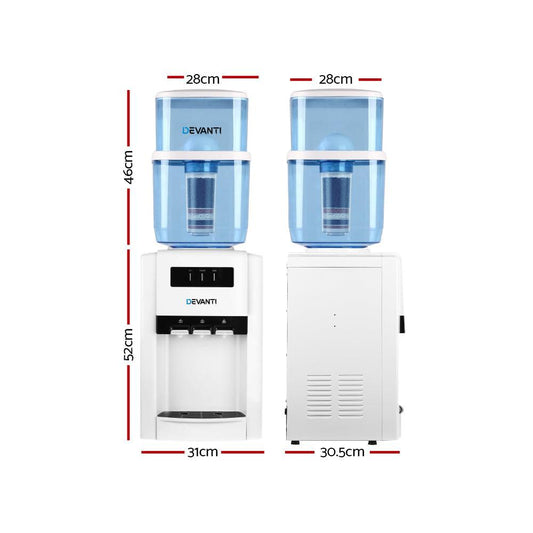 Devanti Water Cooler Dispenser Bench Top 22L.