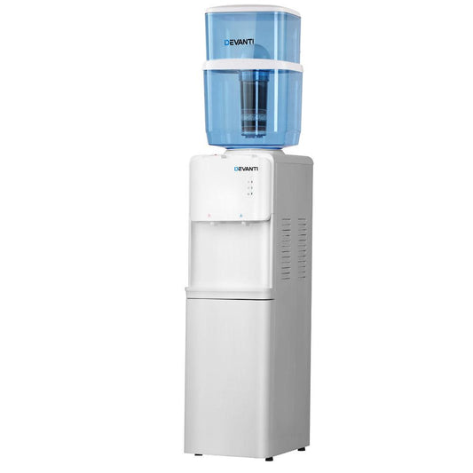 Devanti Water Cooler Dispenser Stand 22L Bottle White.