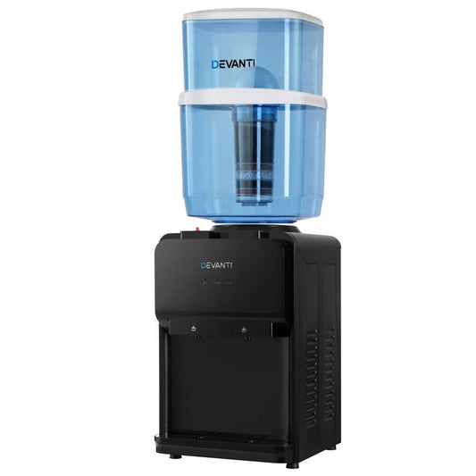 Devanti Water Cooler Dispenser Bench Top 22L Black.