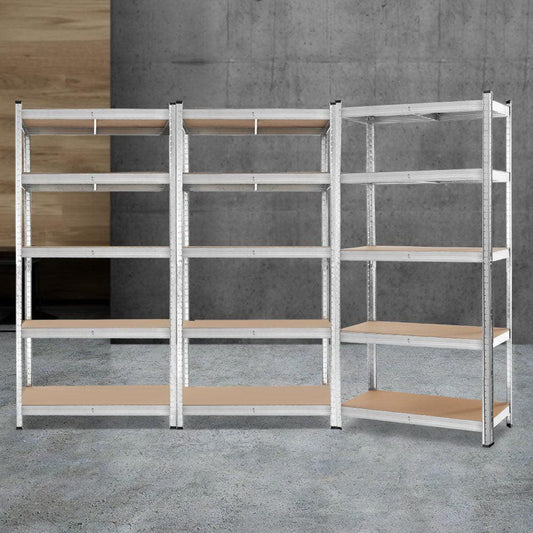 Giants 3x1.8M Warehouse Shelving Rack Racking Garage Metal Storage Shelves.
