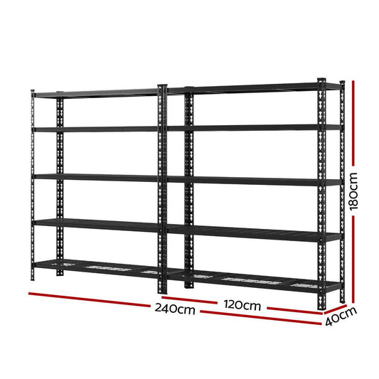 1.8MX2.4M Giantz Garage Shelving Warehouse Rack.