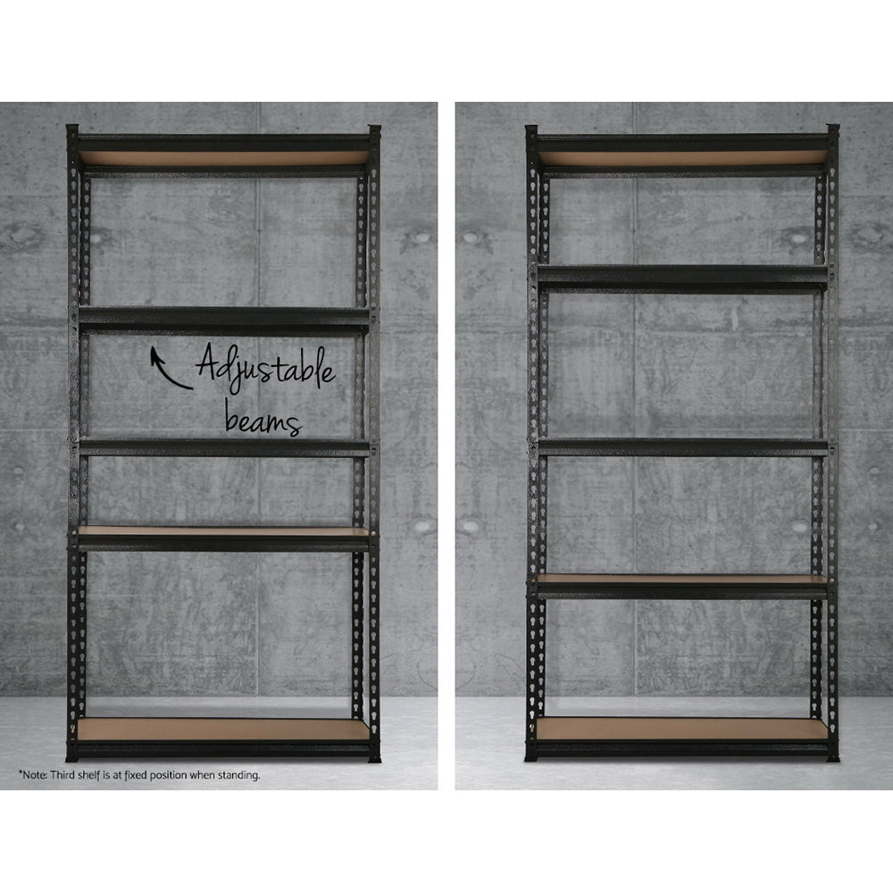 Giantz 4x1.5M Garage Shelving Warehouse Rack Pallet Racking Storage Shelve Black.