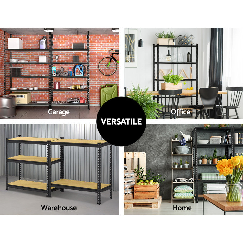 Giantz 4x1.5M Garage Shelving Warehouse Rack Pallet Racking Storage Shelve Black.