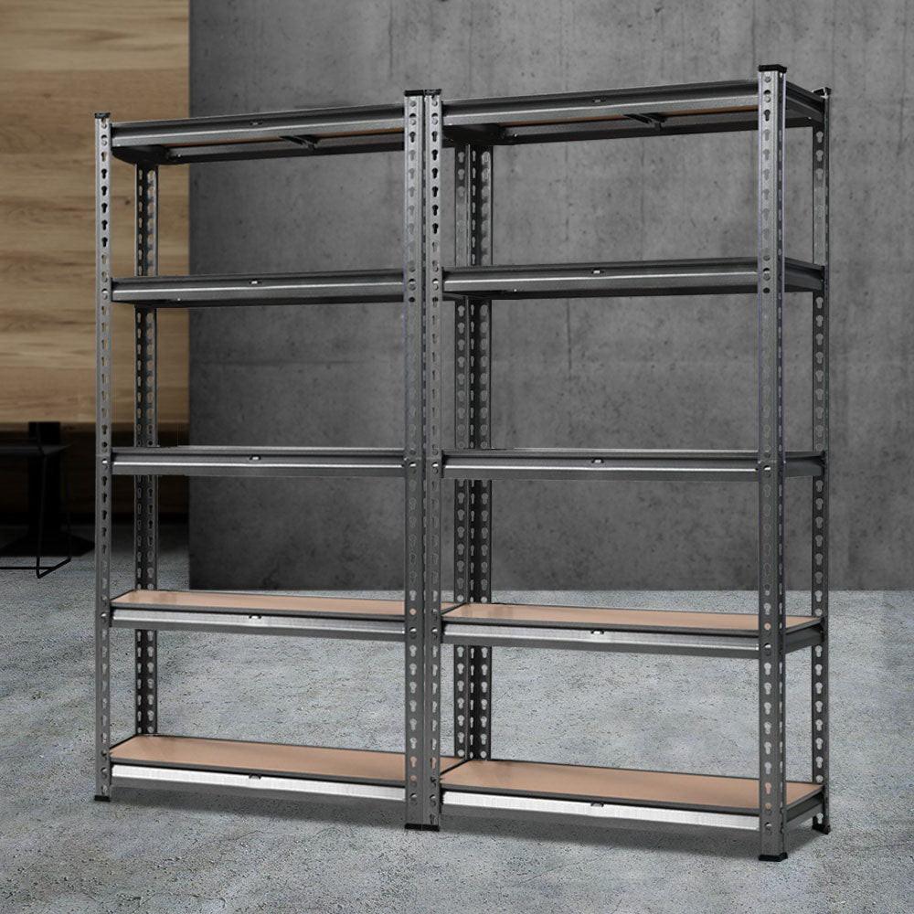 Giantz 2x1.5M Steel Warehouse Racking Rack Shelving Storage Garage Shelves Shelf.