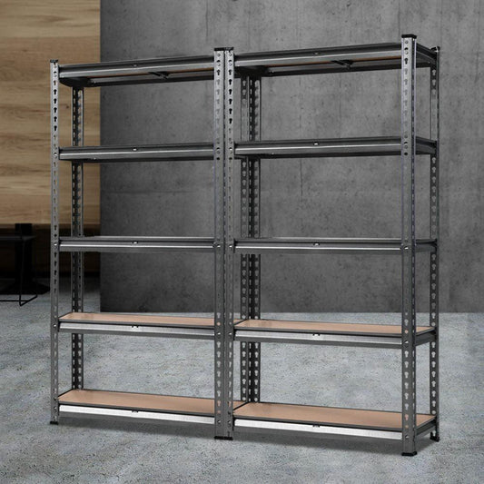 Giantz 2x1.5M Steel Warehouse Racking Rack Shelving Storage Garage Shelves Shelf.