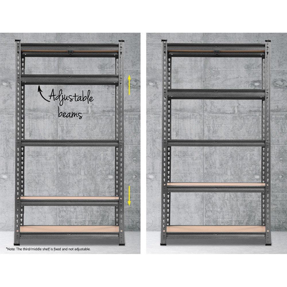 Giantz 2x1.5M Steel Warehouse Racking Rack Shelving Storage Garage Shelves Shelf.