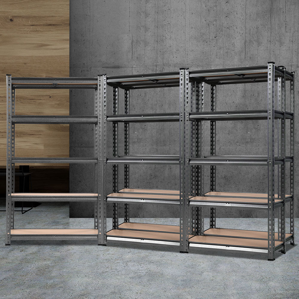 Giantz 5x1.5M Garage Shelving Warehouse Rack Pallet Racking Storage Charcoal.