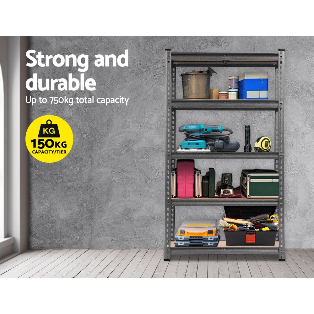 Giantz 5x1.5M Garage Shelving Warehouse Rack Pallet Racking Storage Charcoal.