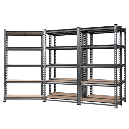 Giantz 5x1.5M Garage Shelving Warehouse Rack Pallet Racking Storage Charcoal.