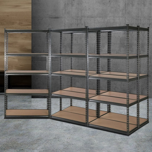 Giantz 5x1.8M Garage Shelving Warehouse Rack Pallet Racking Storage Charcoal.