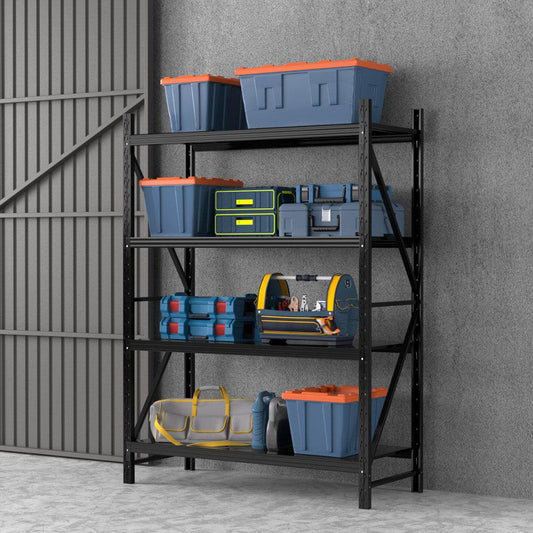 2Mx1.5M Giantz Garage Shelving Warehouse Rack Black.