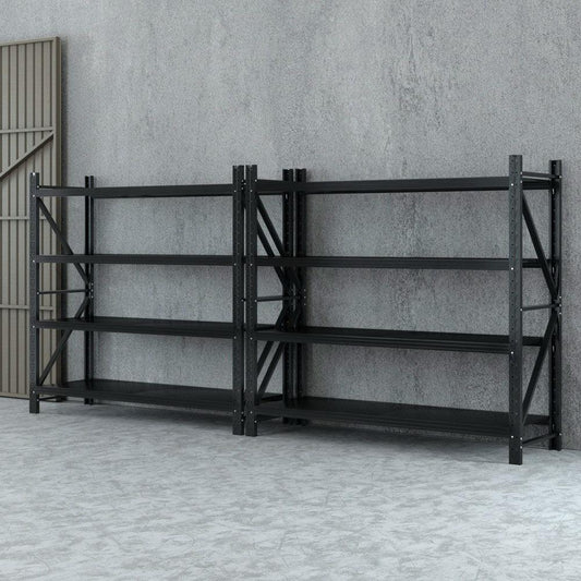 Giantz 4Mx1.8M Garage Shelving Warehouse Rack Black.