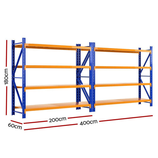 Giantz 4Mx1.8M Warehouse Shelving Garage Rack.