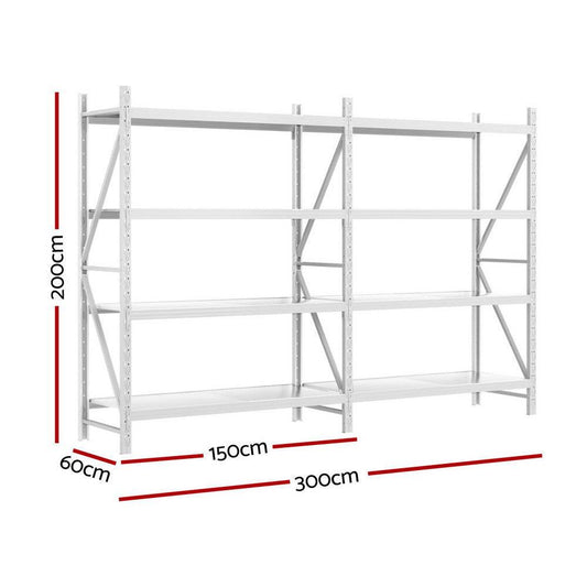 3Mx2M Giantz Garage Shelving Warehouse Rack.