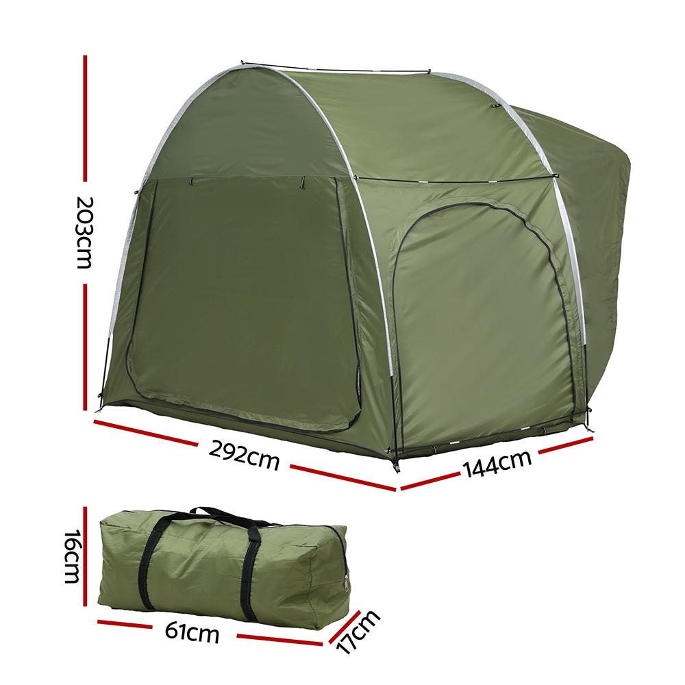 Weisshorn Camping Tent Car SUV Rear Hatchback Tents Canopy Portable Outdoor Family green.