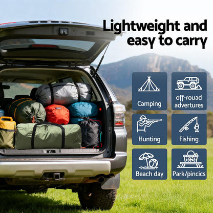 Weisshorn Camping Tent Car SUV Rear Hatchback Tents Canopy Portable Outdoor Family green.