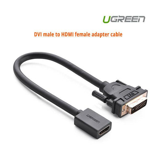 UGREEN DVI male to HDMI female adapter cable (20118).