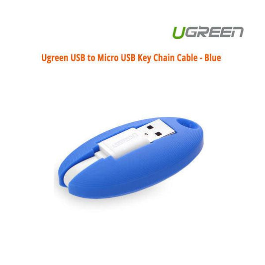 UGREEN USB to Micro USB Key Chain Cable - Blue (30309).