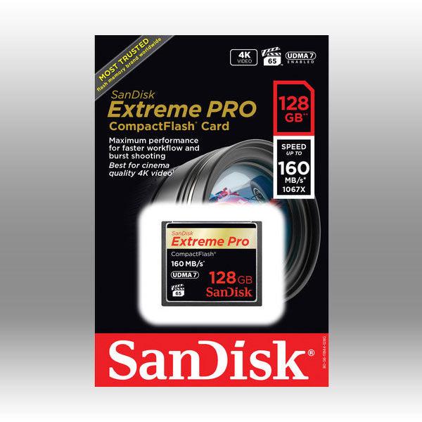 SanDisk Extreme Pro CFXP 128GB CompactFlash 160MB/s (SDCFXPS-128G) Main Image