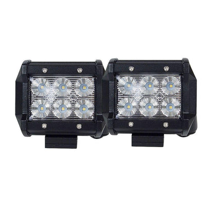 Pair 4inch CREE LED Work Light Bar Flood Beam Offroad Driving Lamp Reverse Fog.