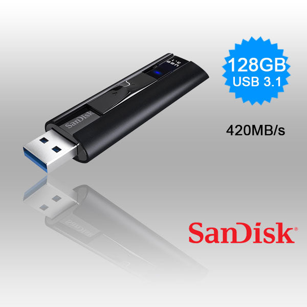 SanDisk 128GB Extreme PRO USB 3.2 Solid State Flash Drive (SDCZ880-128G) Hover Image